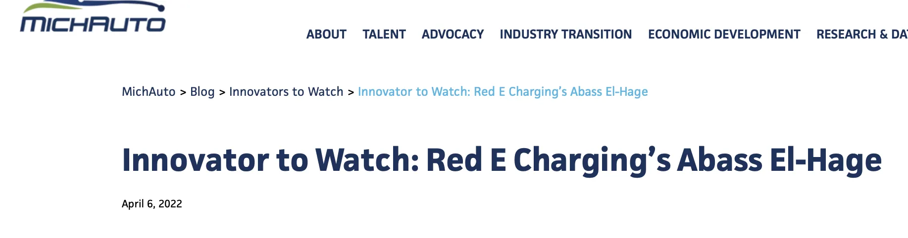 MichAuto Innovator To Watch: Red E Spotlight